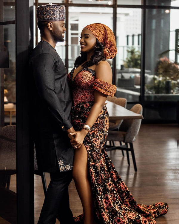 Ankara Dress and Senator Outfit Combo for Preweddings