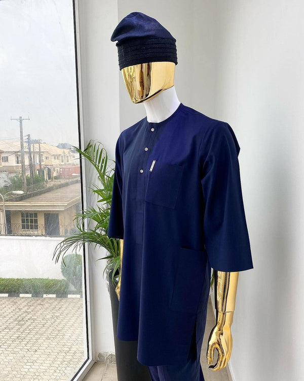 Navy Blue Nigerian Senator Wear For Men